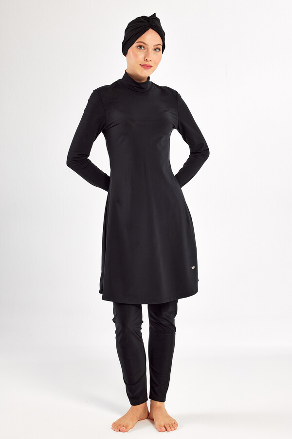 3-Piece UV Protection Lycra Full Coverage Modest Swimsuit Set - Thumbnail