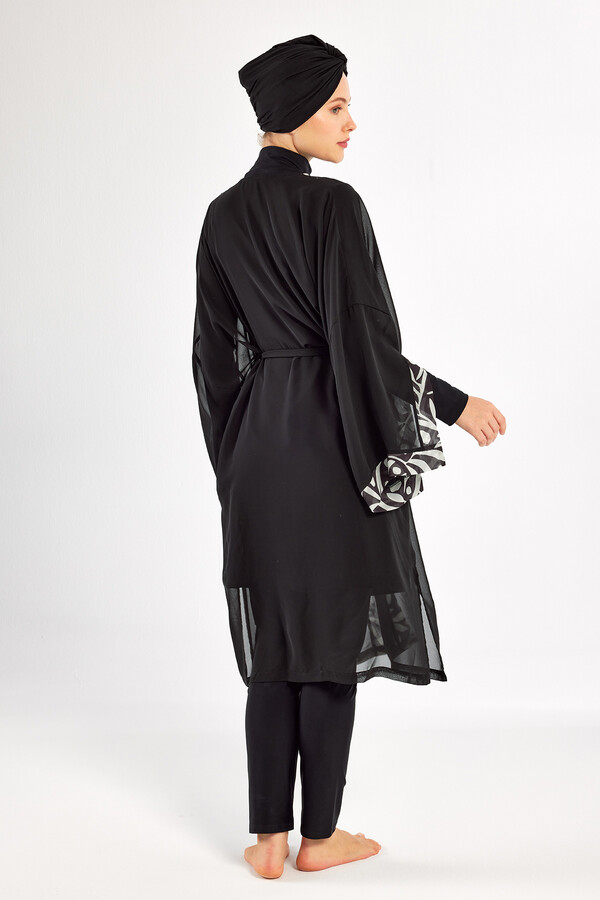 3-Piece UV Protection Lycra Full Coverage Modest Swimsuit Set - Thumbnail