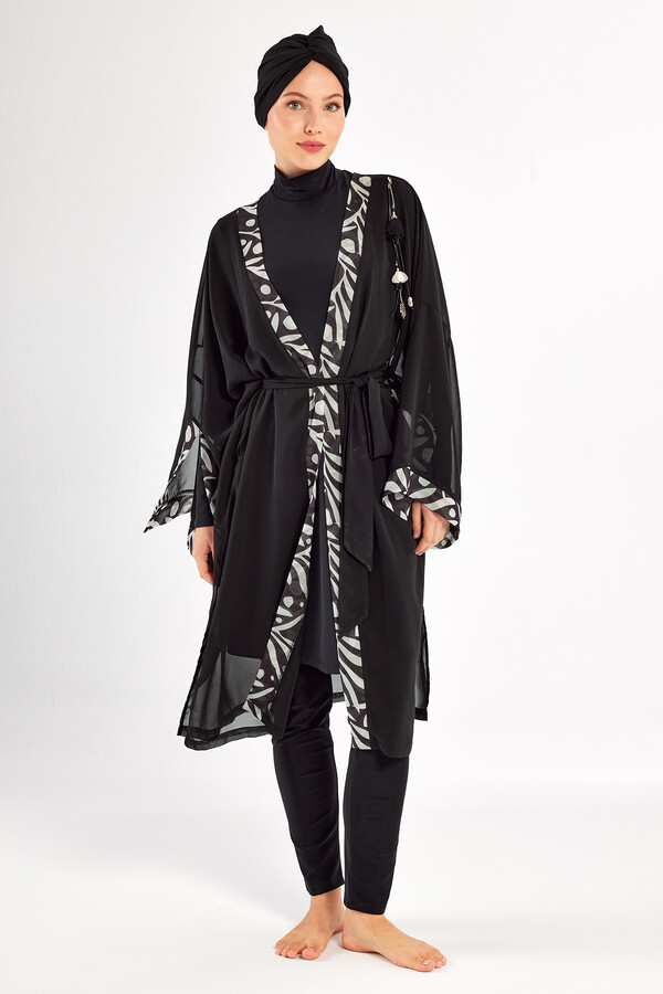 3-Piece UV Protection Lycra Full Coverage Modest Swimsuit Set - Thumbnail