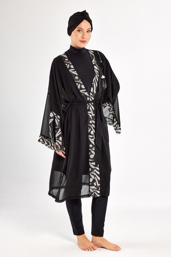 3-Piece UV Protection Lycra Full Coverage Modest Swimsuit Set - Thumbnail