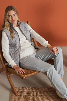 Remsa - 3'lü Viskos Şişme Yelekli Pijama Takımı 8100 Gri