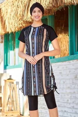 Adasea - Adasea Likralı Yarı Kapalı Kısa Kollu 3409 Adasea - Adasea Likralı Yarı Kapalı Kısa Kollu 3409