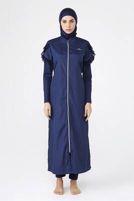 Adasea - Adasea Tam Kapalı Tesettür Mayo 1255 Koyu Lacivert (1) Adasea - Adasea Tam Kapalı Tesettür Mayo 1255 Koyu Lacivert (1)