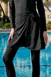 Remsa Mayo - Adjustable Lycra Skirt Pareo Black RP005-02 Remsa Swimsuit (1)