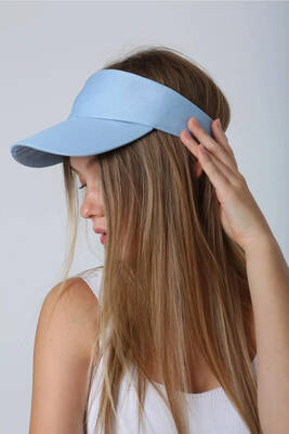 Remsa - Adjustable Visor Tennis Golf Hat Sun Protection Brim RŞ-109 Baby Blue Remsa - Adjustable Visor Tennis Golf Hat Sun Protection Brim RŞ-109 Baby Blue