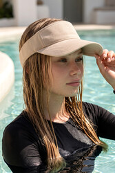 Remsa - Adjustable Visor Tennis Golf Hat Sun Protection Brim RŞ-109 Beige