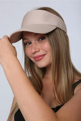 Remsa Mayo - Adjustable Visor Tennis Golf Hat Sun Protection Brim RŞ-109 Beige