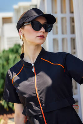 Remsa - Adjustable Visor Tennis Golf Hat Sun Protection Brim RŞ-109 Black Remsa - Adjustable Visor Tennis Golf Hat Sun Protection Brim RŞ-109 Black