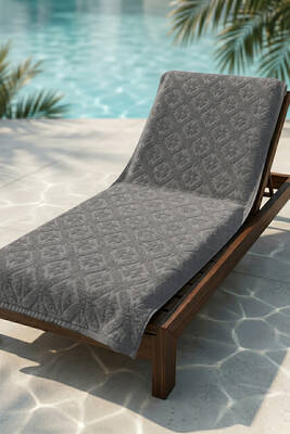 Remsa - Anthracite Cotton Beach Pool Bath Towel 04