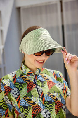 Remsa - Adjustable Visor Straw Hat Sun Protection Accessory (1)