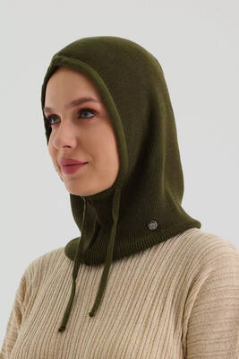 Remsa - Balaclava Cotton Knit Beanie 777 Khaki