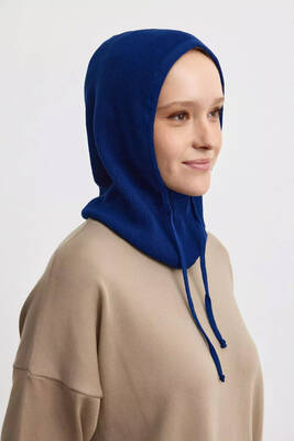 Remsa - Balaclava Cotton Knit Beanie 777 Navy Blue (1)