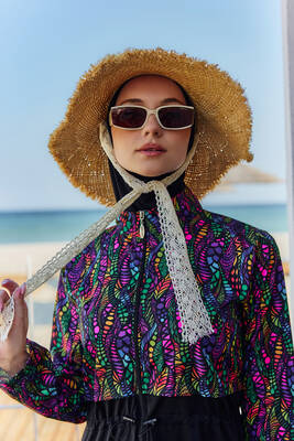 Remsa - Beige Straw Hat with Tassel Trim Accessory (1)