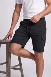 Remsa - Black Cargo Pocket Knit Shorts