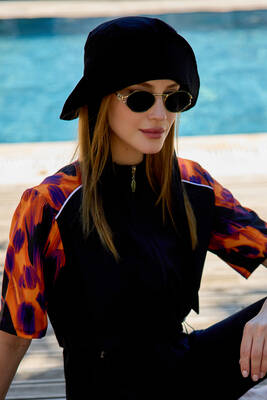 Remsa - Black Decorative Bucket Hat (1)