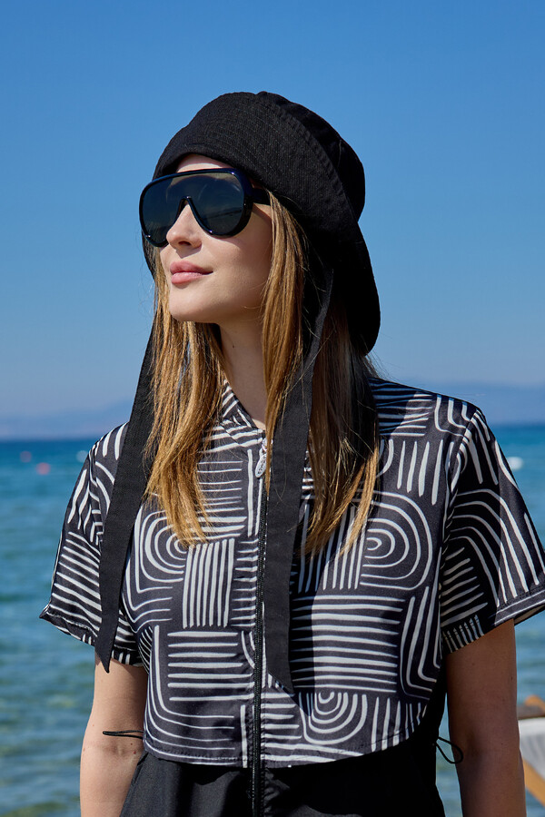 Black Decorative Bucket Hat - Thumbnail