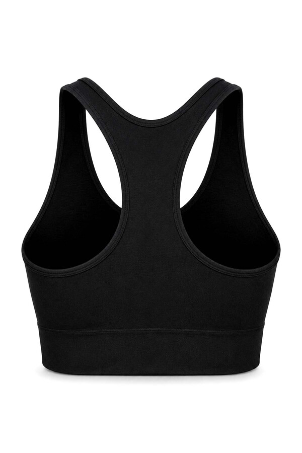 Black Full-Coverage Swimsuit Bustier Slip - Thumbnail