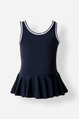 Neopy - Black Sleeveless Modest Swimsuit for Girls (1)