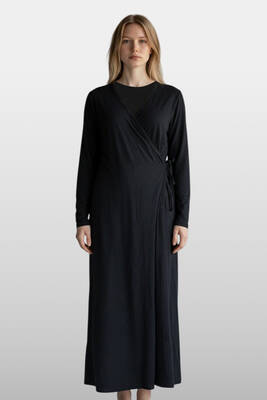 Remsa - Black Viscose Modest Maxi Dress (1)