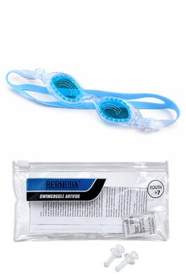 Bermuda - Blue and Clear Sport Swim Goggles with Adjustable Strap