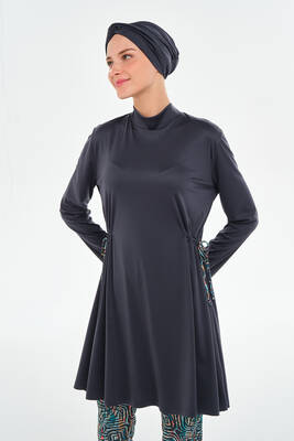 Rozamay - Bol Paça Likralı Tam Kapalı Tesettür Mayo 3125 Antrasit (1) Rozamay - Bol Paça Likralı Tam Kapalı Tesettür Mayo 3125 Antrasit (1)