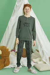 Remsa - Boys’ Aydoğan Cotton Pajama Set 240731 – Olive Green
