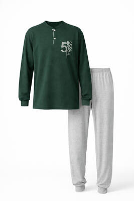 Remsa - Boys' Garson Boy Cotton Knit Pajama Set 4226 Green01