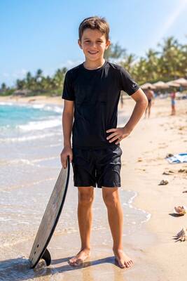 Remsa - Boys' Short Sleeve Swim Tee for Water Activities (1)