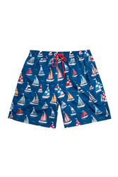 Neopy - Boys Swim Trunks in Petrol with Nautical Print 5321