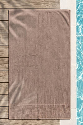 Remsa - Brown Solid Beach and Pool Bath Towel