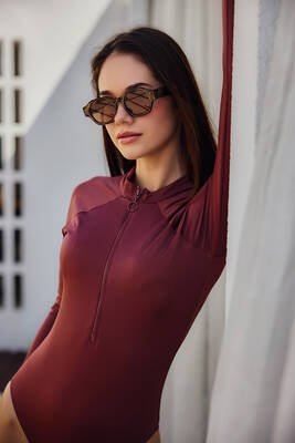 Remsa - Burcu Pumpkin Full-Cover Swimwear (1)