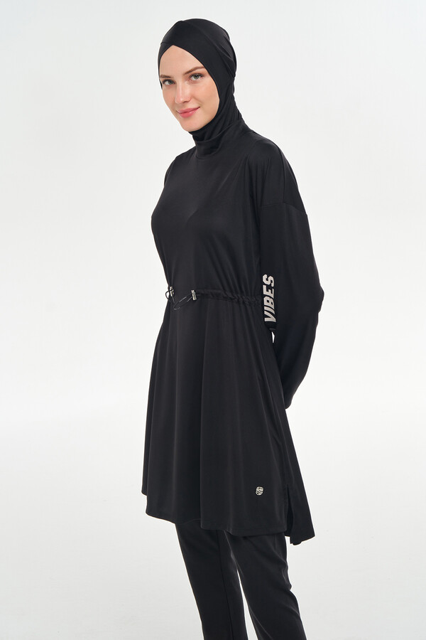 Butterfly Sleeve Full-Cover Modest Swimwear Set - Thumbnail