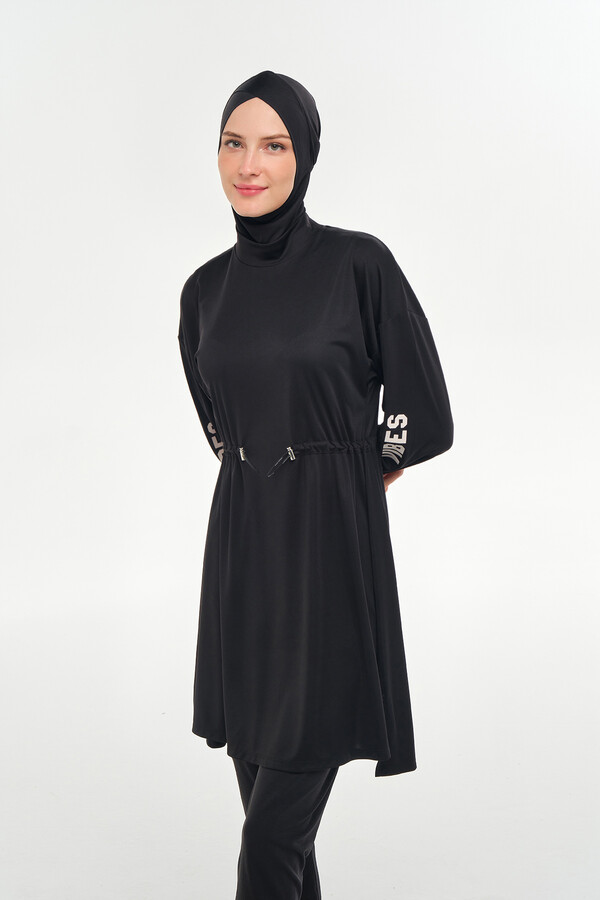 Butterfly Sleeve Full-Cover Modest Swimwear Set - Thumbnail