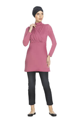 Armes - Büyük Beden Likralı Tam Kapalı Tesettür Mayo 1285 Pembe (1) Armes - Büyük Beden Likralı Tam Kapalı Tesettür Mayo 1285 Pembe (1)