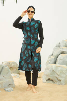 Remsa - Büyük Beden Tam Kapalı Battal Tesettür Mayo 3429-30 Siyah02 Remsa - Büyük Beden Tam Kapalı Battal Tesettür Mayo 3429-30 Siyah02