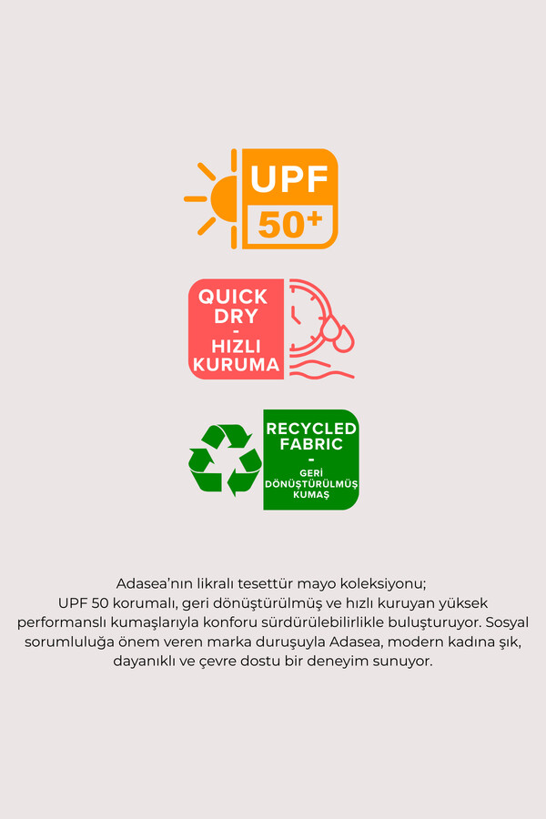 Büyük Beden UV Korumalı Likralı Sıfır Kol Yarı Kapalı Mayo 1626 Siyah07 - Thumbnail