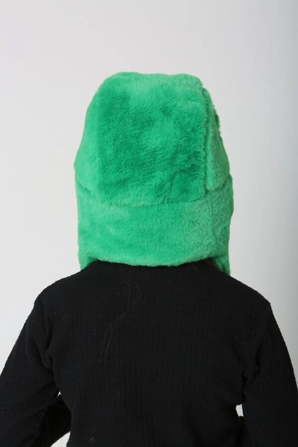 Children' Plush Hat with Ears RKS-C-04 Benetton - Thumbnail