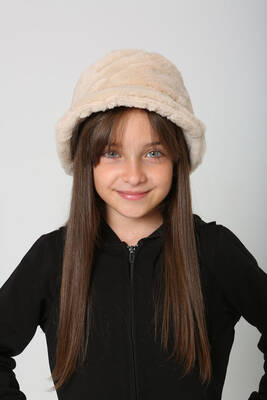 Remsa - Children's Plush Bucket Hat RKŞ-Ç-01-BEIGE (1)