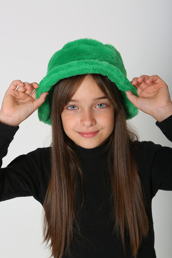 Children's Plush Bucket Hat RKŞ-Ç-01 Benetton - Thumbnail