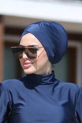 Remsa Mayo - Çift Taraflı Çapraz ve Büzgü Deniz Bone Lacivert R-1009