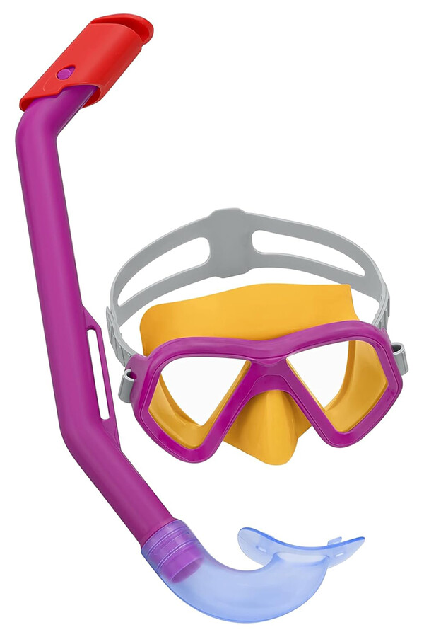 Bestway - Çocuk 3+ Dalış Gözlük Maske Şnorkel Seti 01 Pembe (1)