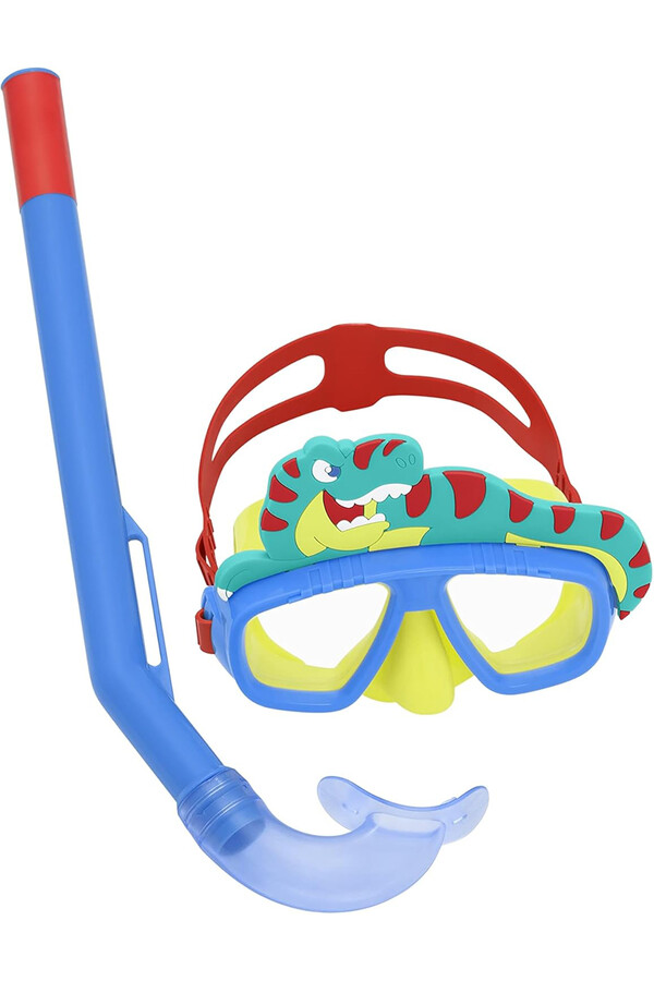 Bestway - Çocuk 3+ Dalış Gözlük Maske Timsah Detay Şnorkel Seti 01 Mavi01 (1)