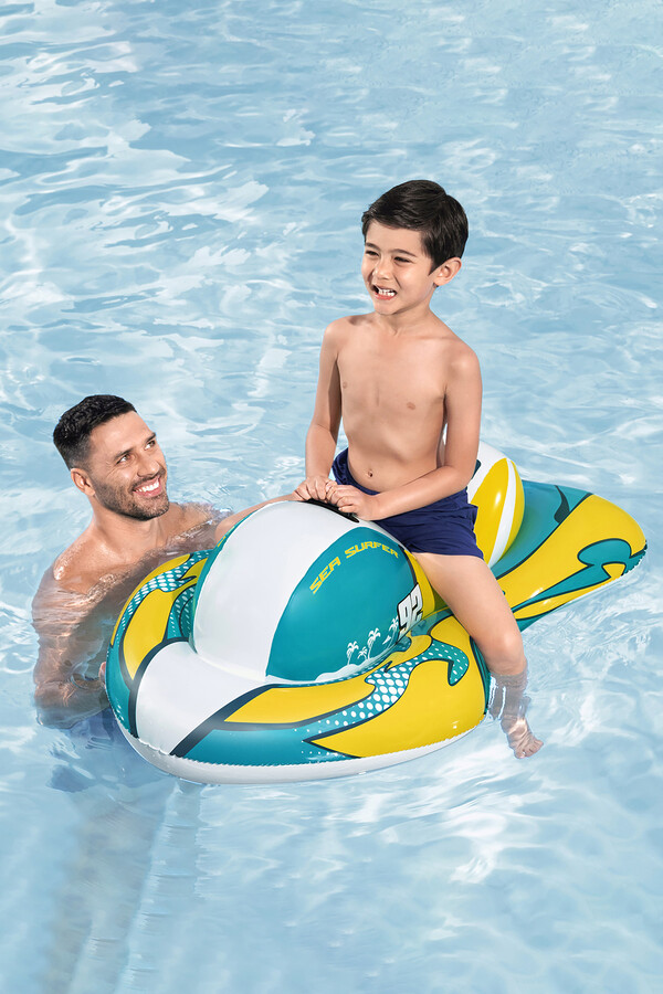 Bestway - Çocuk Şişme Havuz Deniz Jet Ski Binici Ride On 117x77cm 01 Beyaz (1)