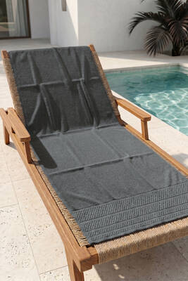 Remsa - Cotton Beach Pool Bath Towel 02 Anthracite