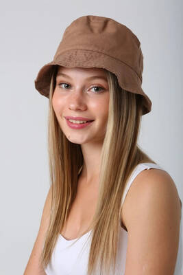 Remsa - Cotton Bucket Hat RŞ-110 Mink (1) Remsa - Cotton Bucket Hat RŞ-110 Mink (1)