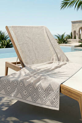 Remsa - Cotton Sea Pool Beach Bath Towel 05 Beige
