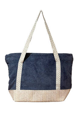 Remsa - Cotton Towel Beach Bag Anthracite