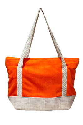 Remsa - Cotton Towel Beach Bag Orange (1)