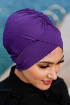 Remsa - Cross Swim Cap 1002 Eggplant Purple