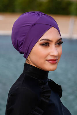 Remsa - Cross Swim Cap 1002 Eggplant Purple (1)